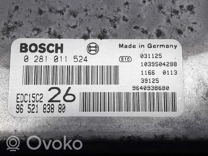 Citroen C5 Sterownik / Moduł ECU 9652183880