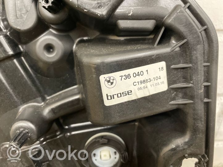 BMW 7 G11 G12 Priekinio el. lango pakėlimo mechanizmo komplektas 7360401