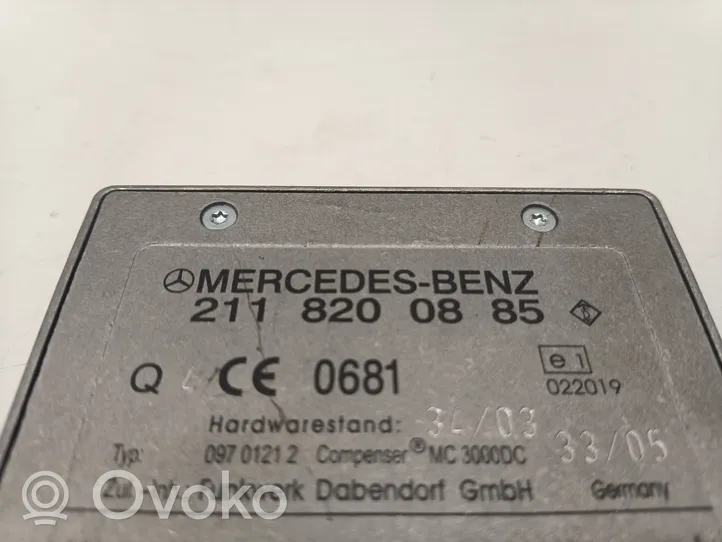 Mercedes-Benz ML W164 Module unité de contrôle d'antenne 2118200885