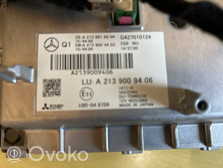 Mercedes-Benz E W213 Monitori/näyttö/pieni näyttö A2139009406