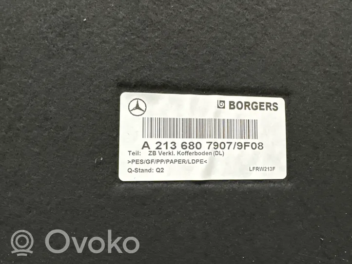 Mercedes-Benz E AMG W213 Doublure de coffre arrière, tapis de sol A2136807907