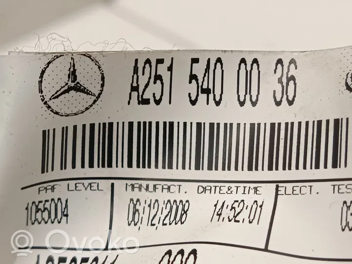 Mercedes-Benz R W251 Poduszka powietrzna Airbag pasażera A2515400036