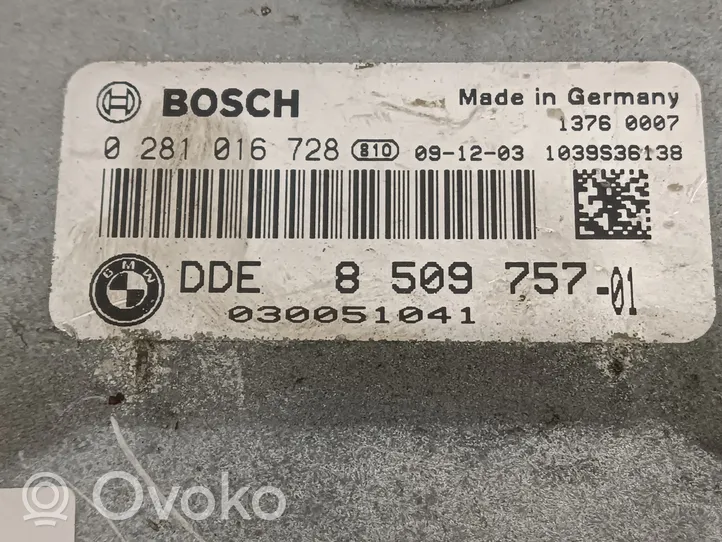 BMW 5 GT F07 Calculateur moteur ECU 8509757