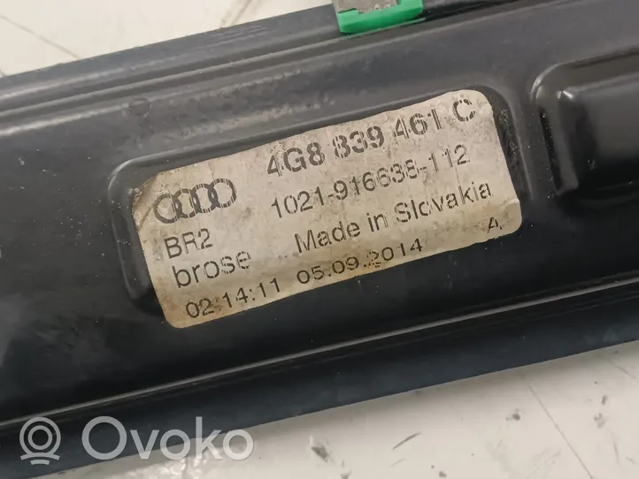 Audi A7 S7 4G Mechanizm podnoszenia szyby tylnej bez silnika 4G8839461C