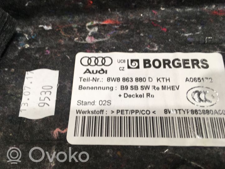 Audi S5 Facelift Dolny panel schowka koła zapasowego 8W8863880D