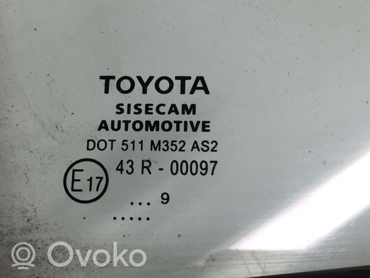 Toyota Auris E180 Takakulmaikkunan ikkunalasi 43R00097