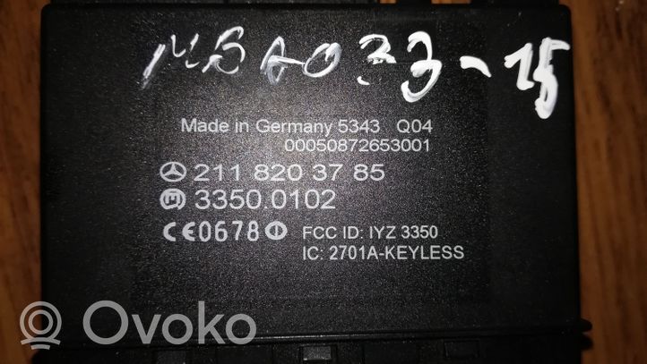 Mercedes-Benz E W211 Centralina/modulo keyless go 2118203785