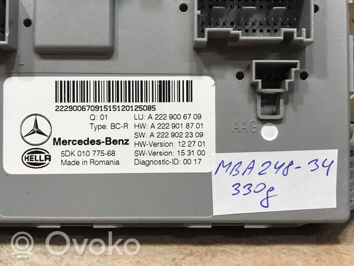 Mercedes-Benz S W222 Scatola di montaggio relè A2229006709