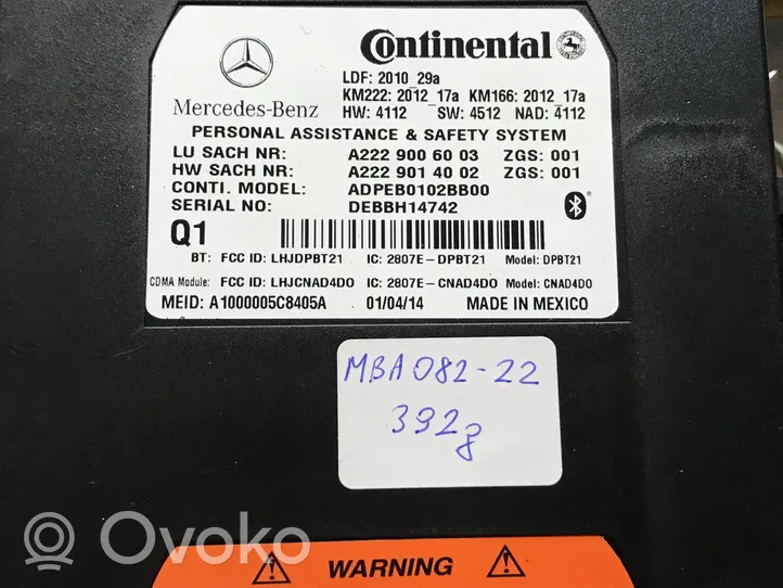 Mercedes-Benz CLS C218 X218 Unidad de control/módulo de bluetooth A2229006003