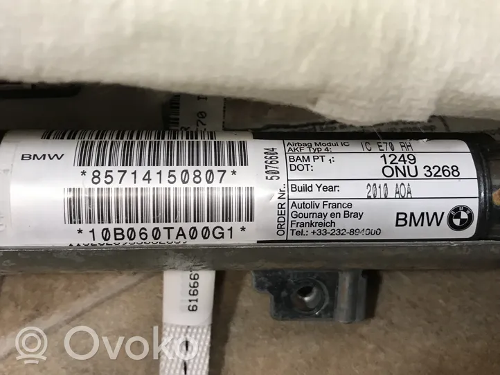 BMW X5 E70 Airbag da tetto 85714150807