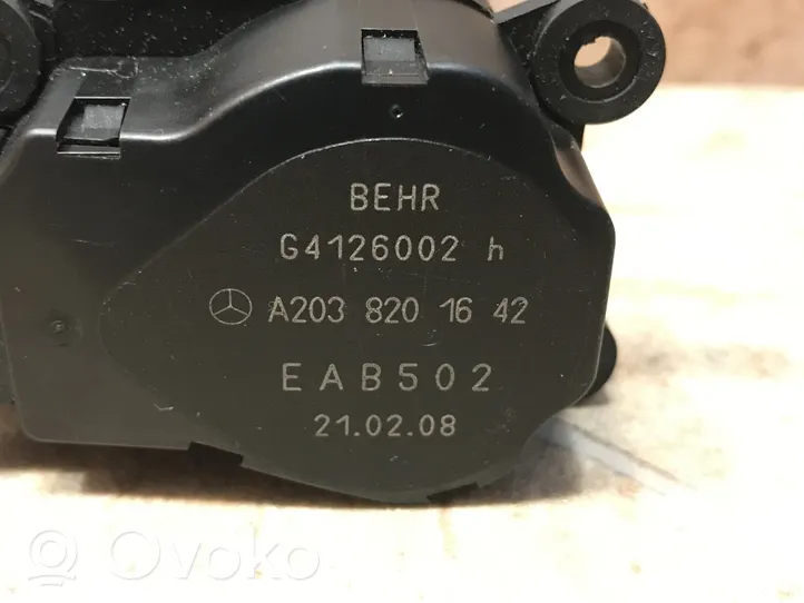 Mercedes-Benz C W203 A/C air flow flap actuator/motor A2038201642