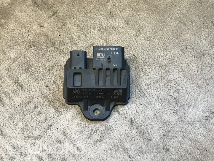 BMW 5 F10 F11 Przekaźnik / Modul układu ogrzewania wstępnego 857008702