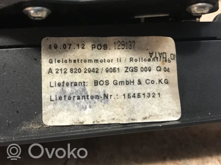 Mercedes-Benz E W212 Elektrinė galinio stiklo užuolaida A2128202942