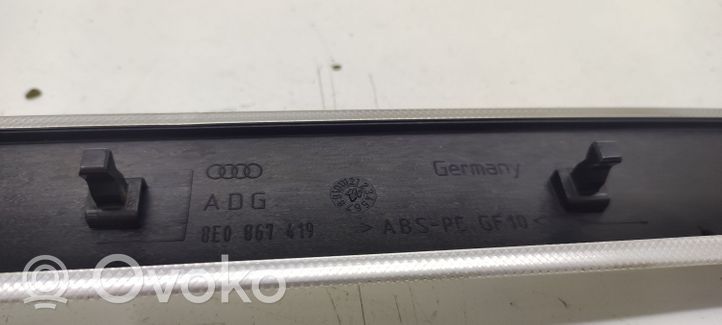 Audi A4 S4 B7 8E 8H Rivestimento della portiera posteriore 8E0867419