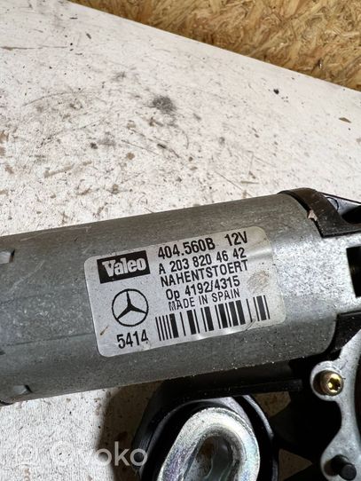 Mercedes-Benz C W203 Moteur d'essuie-glace arrière A2038204642