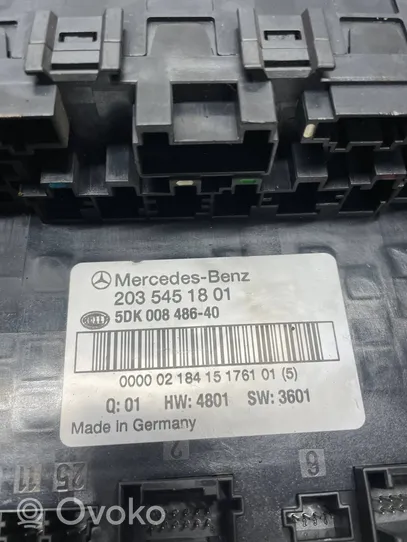 Mercedes-Benz C W203 Modulo fusibile A2035451801
