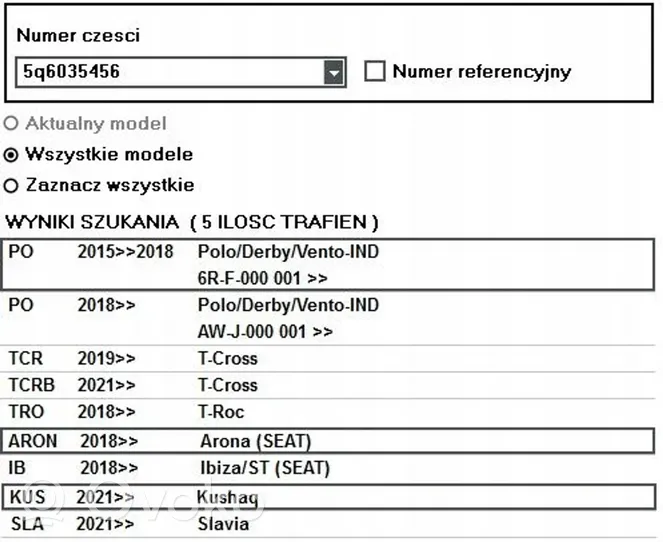 Volkswagen T-Roc Wzmacniacz audio 5Q6035456