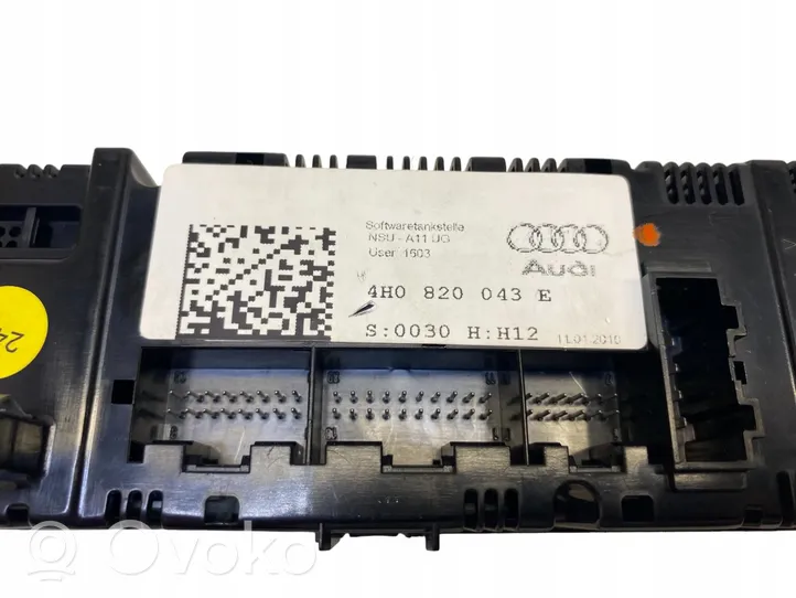 Audi A8 S8 D4 4H Panel klimatyzacji 4H0820043E