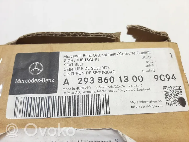 Mercedes-Benz EQC Etuistuimen turvavyö A2938601300