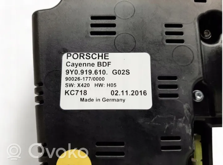 Porsche Cayenne (9Y0 9Y3) Autres commutateurs / boutons / leviers 9Y0919610C