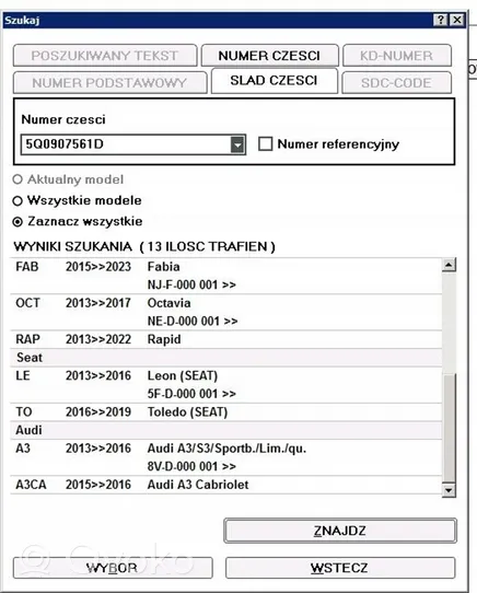 Volkswagen Golf Sportsvan Sensore radar Distronic 5Q0907561D