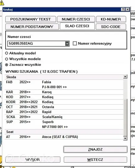 Skoda Fabia Mk4 (6VA) Bouton interrupteur de commande d'essuie-glace de phare 5Q0953521KP