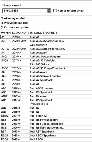 Audi Q5 SQ5 Wzmacniacz audio 8Y0035465