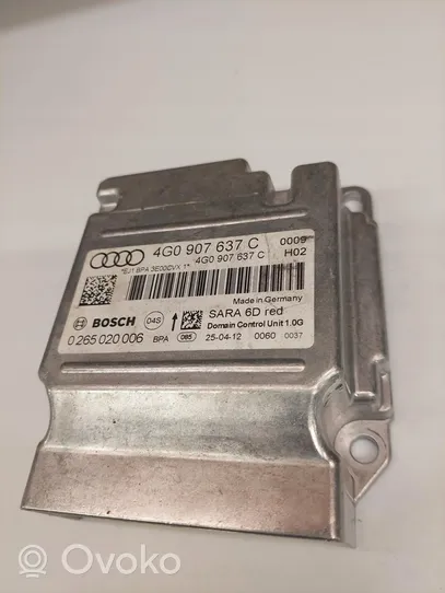 Audi A7 S7 4G Oro pagalvių valdymo blokas 4G0907637C