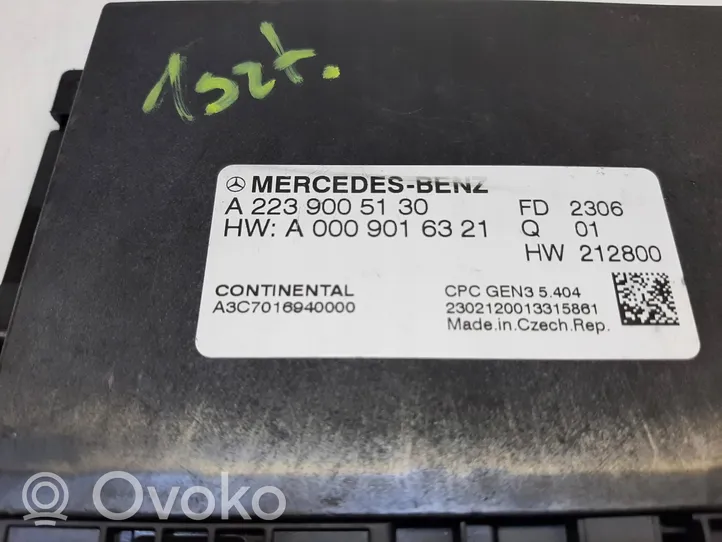 Mercedes-Benz S W223 Module de contrôle de boîte de vitesses ECU A2239005130