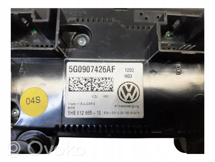 Volkswagen Golf VII Panel klimatyzacji 5G0907426AF