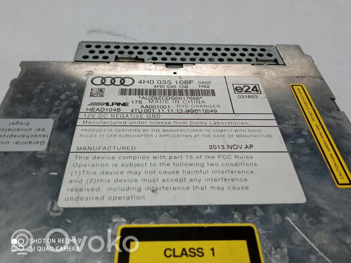 Audi A8 S8 D4 4H CD/DVD mainītājs 4H0035108F