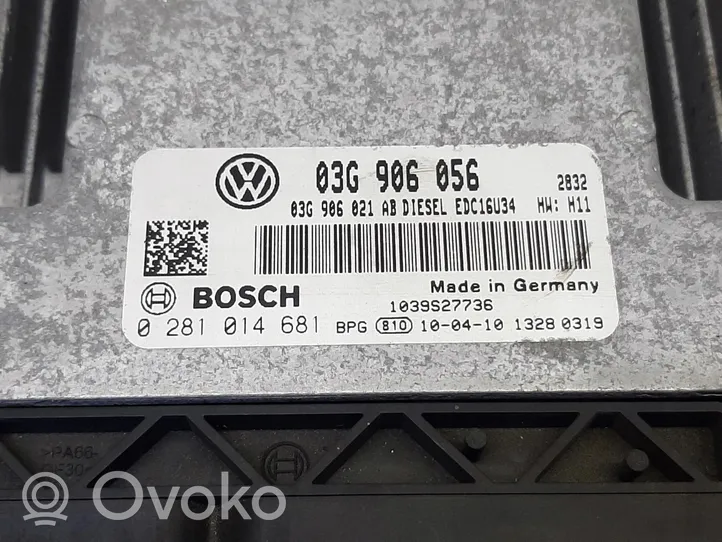 Volkswagen Touran III Moottorin ohjainlaite/moduuli (käytetyt) 03G906056