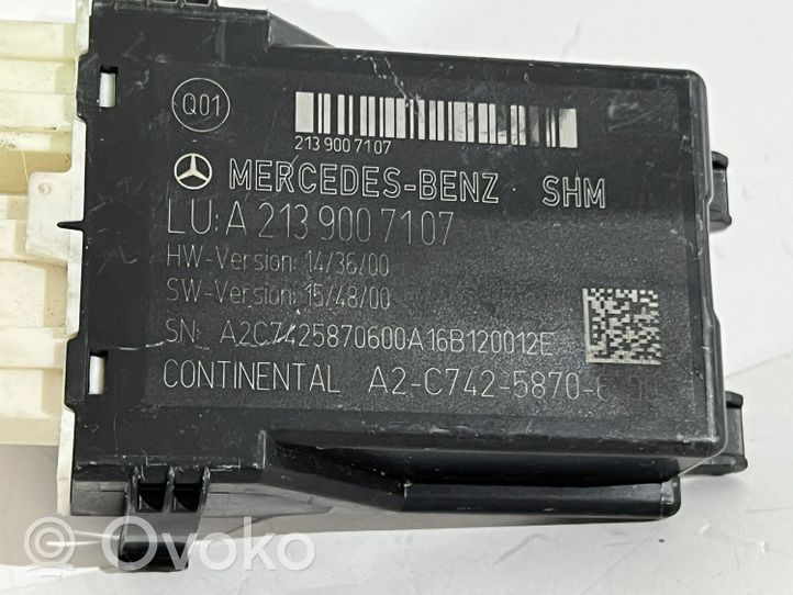 Mercedes-Benz E W213 Sėdynės valdymo blokas A2139007107