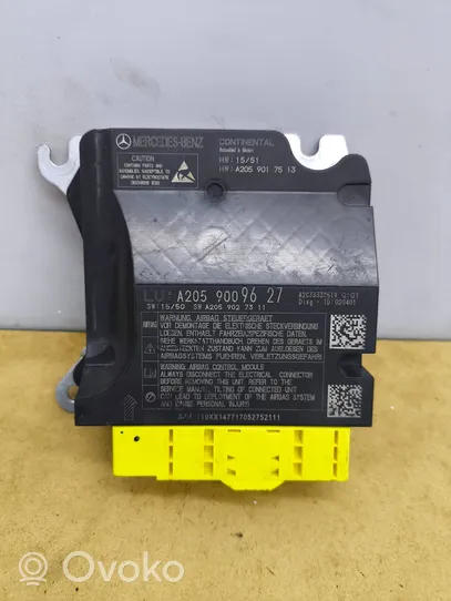 Mercedes-Benz C W205 Airbag control unit/module A2059009627