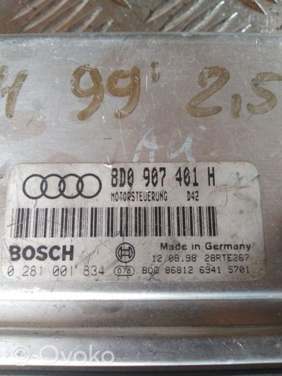 Audi A4 S4 B5 8D Unidad de control/módulo del motor 8D0907401H