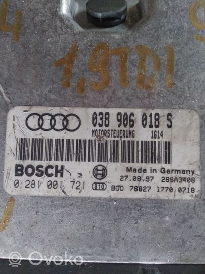 Audi A4 S4 B5 8D Блок управления двигателя 038906018S