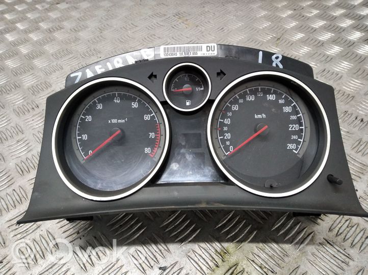 Opel Zafira B Compteur de vitesse tableau de bord 3164392