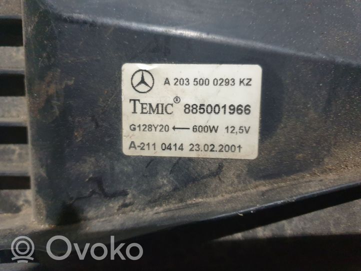 Mercedes-Benz C W203 Ventilatoru komplekts A2035000293KZ