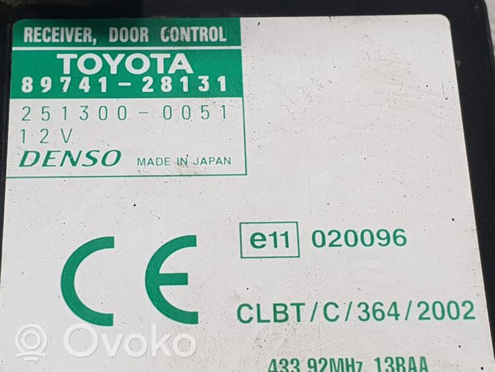 Toyota Previa (XR30, XR40) II Door central lock control unit/module 8974128131