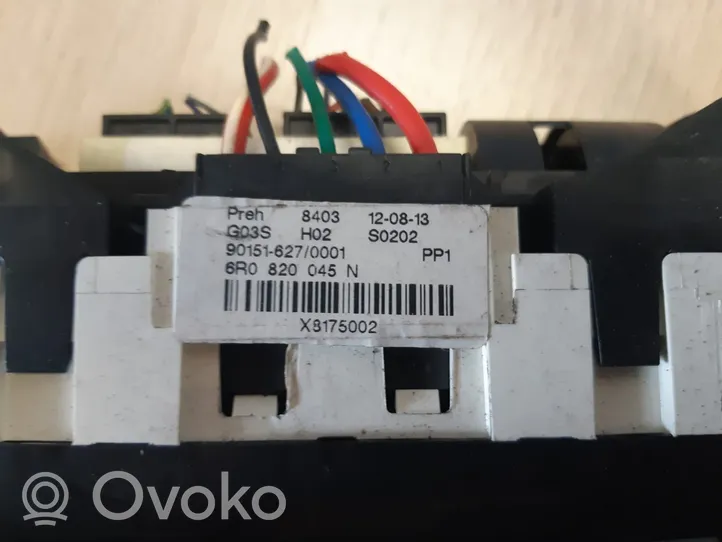 Volkswagen Polo V 6R Climate control unit 6R0820045N