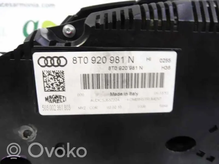 Audi S5 Speedometer (instrument cluster) 8T0920981N