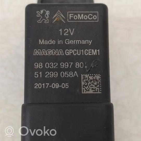 Citroen C-Elysée Przekaźnik / Modul układu ogrzewania wstępnego 9803299780