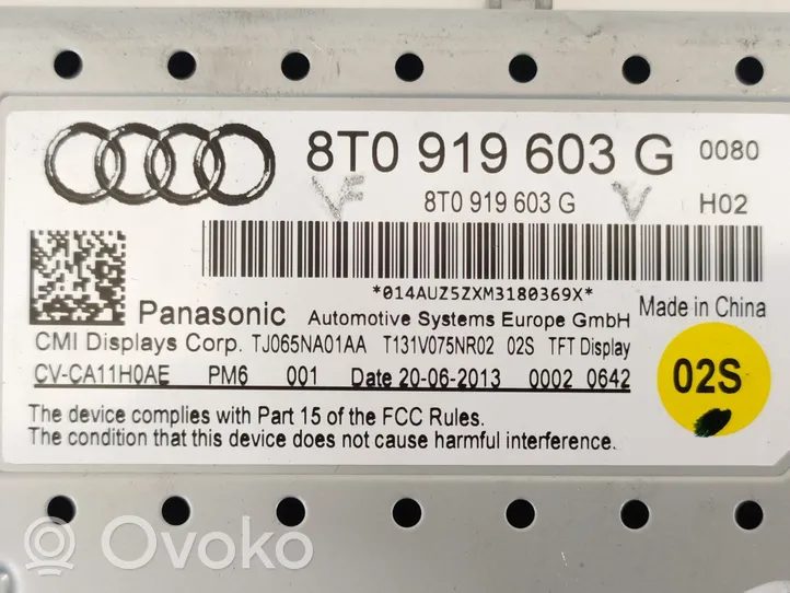 Audi Q5 SQ5 Wyświetlacz Head Up 8T0919603G