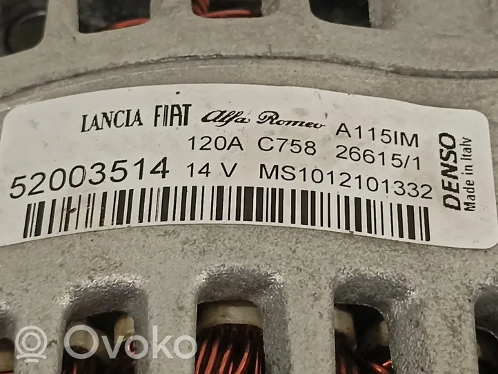 Fiat 500X Generatore/alternatore 52003514