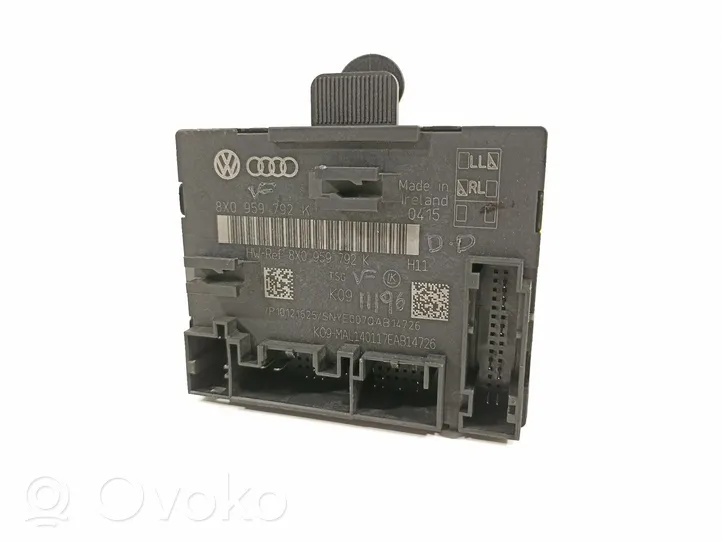 Audi A1 Moduł / Sterownik komfortu 8X0959792K