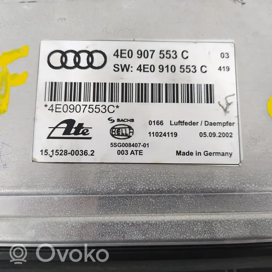 Audi A8 S8 D2 4D Unidad de control/módulo de la suspensión 4E0907553C