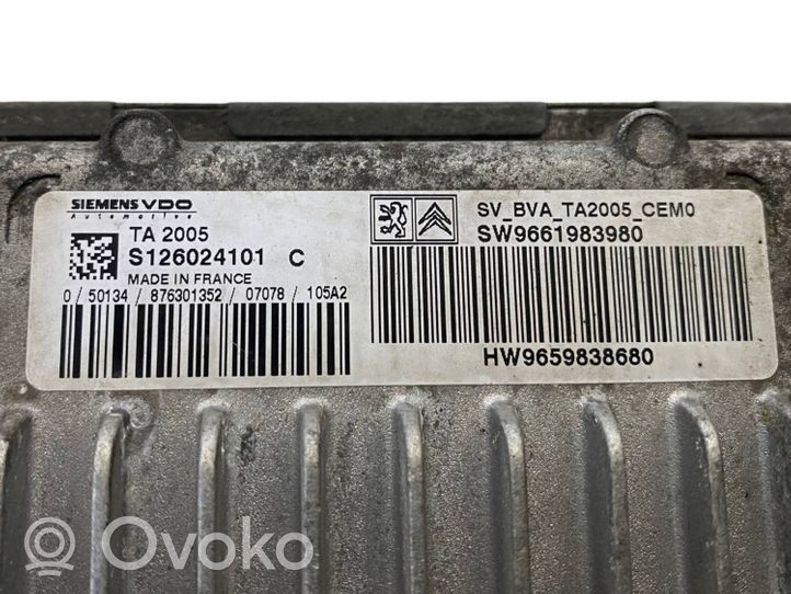 Citroen C4 I Vaihdelaatikon ohjainlaite/moduuli S126024101