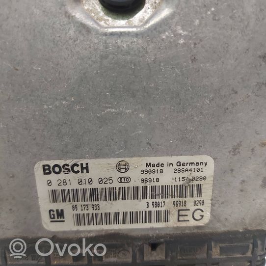 Opel Frontera B Calculateur moteur ECU 09173933