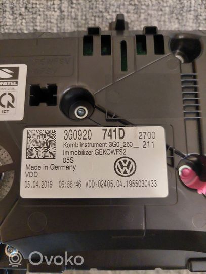 Volkswagen Arteon Nopeusmittari (mittaristo) 3G0920741D