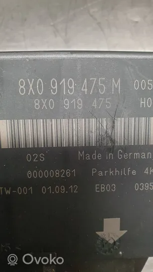 Audi A1 Pysäköintitutkan (PCD) ohjainlaite/moduuli 8X0919475M